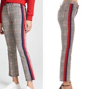 Mother Insider crop plaid